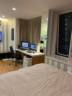 ห้องนอนในเวลากลางคืน